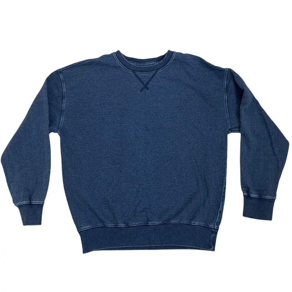 GAP Kids Cotton Faux Denim Crewneck Sweatshirt Size Youth XXL (14/16)